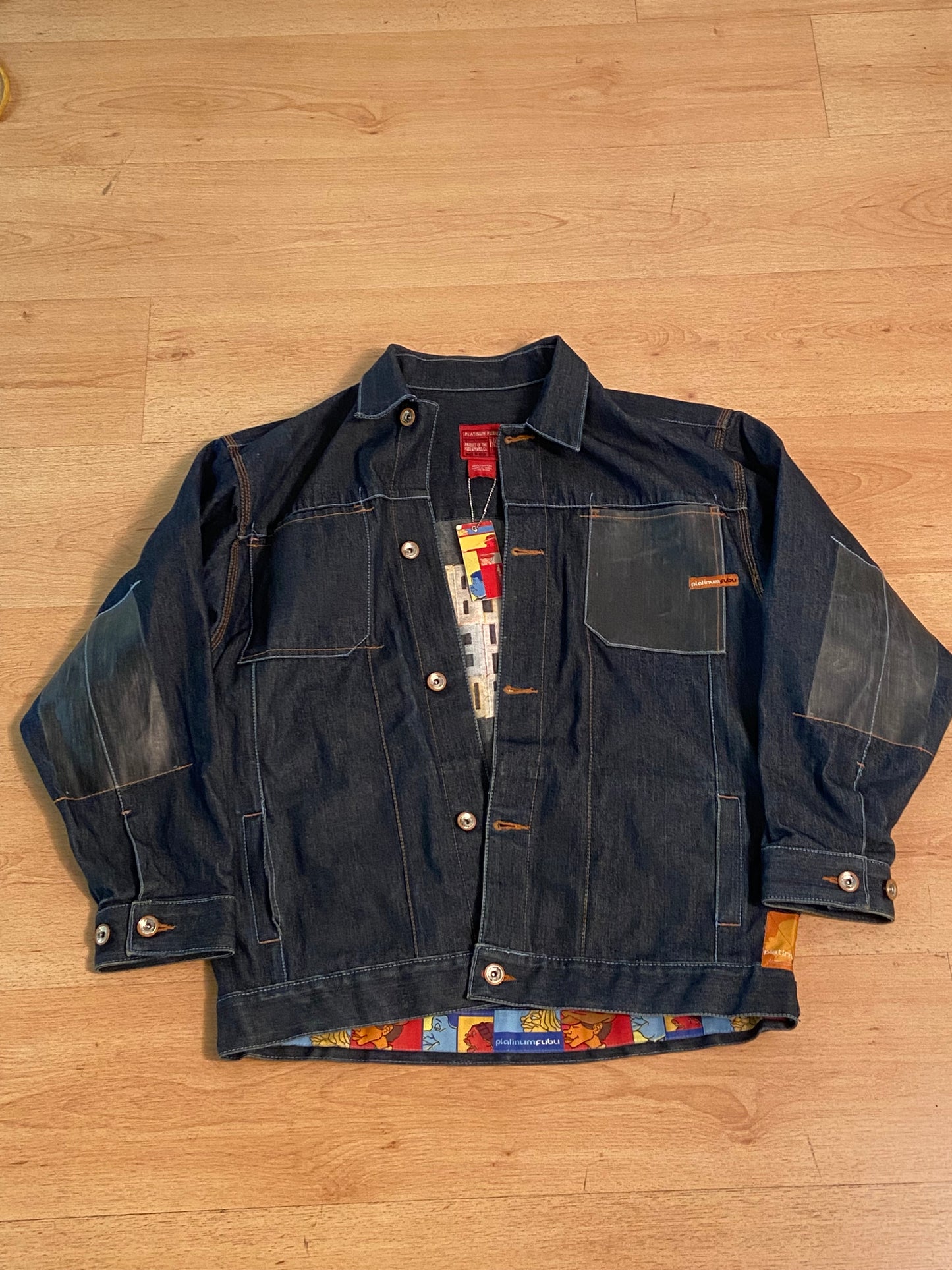 FUBU JEAN JACKET PLATINIUM